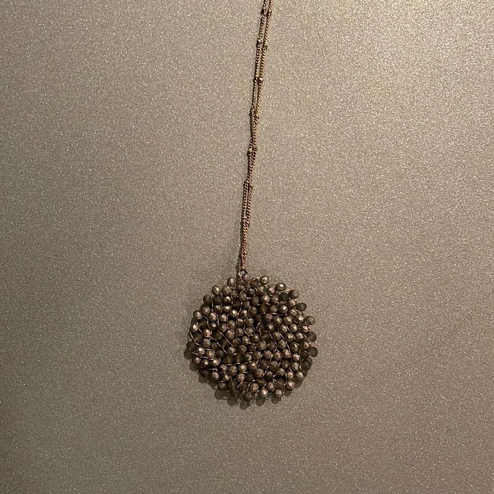 Edie brand grey statement necklace